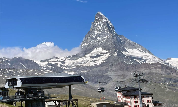 gunung salju abadi di matterhorn swiss